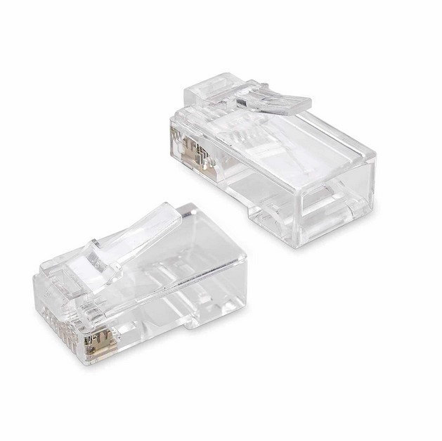 CONECTOR RJ45 UNNO TEKNO CAT6E PASANTE PASS TROUGH 100U